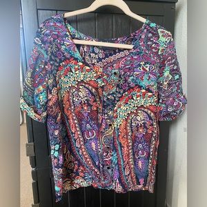 Yumi Kim blouse, 100% silk, size medium
